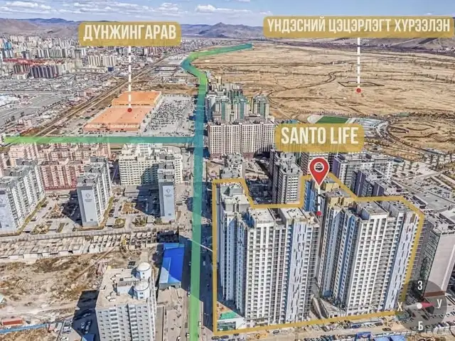 Бзд 26р хороо Santo life 3 өрөө 65 мкв, Улаанбаатар — Баянзүрх — 26-р хороо