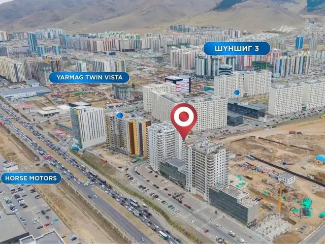 Яармагийн 3р буудлын урд морин тойруулгын зүүн хойно хүлэгт кореан таун 37.3 мкв талбай, Улаанбаатар — Хан-Уул — Яармаг