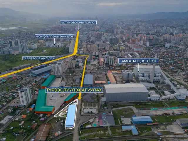 Амгаланд төв зам дагуу 1400мкв дулаан агуулах, Улаанбаатар — Баянзүрх — Амгалан