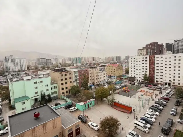 Бгд 3р хороо барс захын ард урагшаа харсан угсармал 9 давхарын 9н давхарт 3 өрөө 78м2, Улаанбаатар — Баянгол — Төмөр зам
