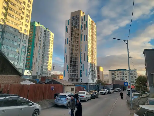 3,4-р хороолол хөх сувд хотхонд 3 өрөө байр 55.6m2, Улаанбаатар — Баянгол — 3, 4 хороолол