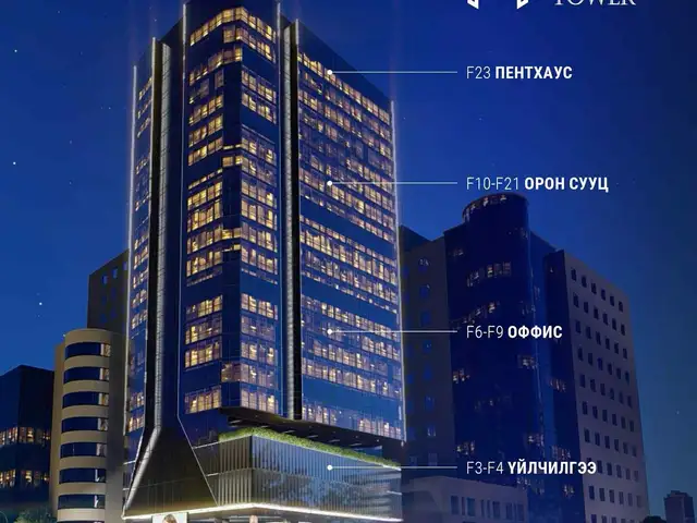 Шангрила-н хойно байрлах министер тауэрт 3 өрөө байр 123мкв, Улаанбаатар — Сүхбаатар — 1-р хороо