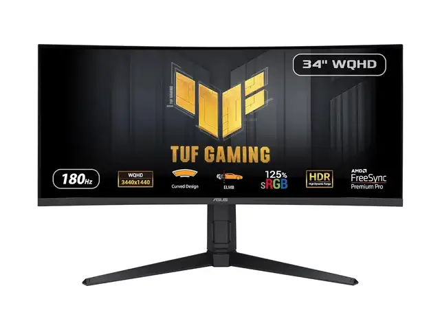 Asus - tuf gaming vg34vql3a 34-inch, 2k 3440x1440, 180hz 1500r curved monitor, Улаанбаатар — Хан-Уул — 120 мянгат
