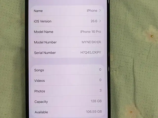 Apple iphone 16 Pro, 128 gb, Улаанбаатар — Чингэлтэй — Чингэлтэй