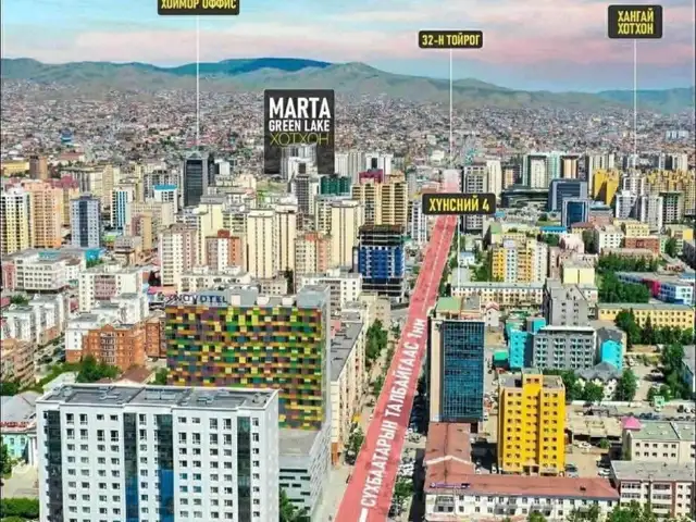 Сбд марта грийн лэйк хотхонд 2 өрөө 39мкв, Улаанбаатар — Сүхбаатар — Дөлгөөн нуур