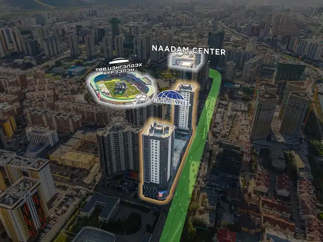 Хан-уул 5-р хороо globall mall худалдааны төвд 172,1мкв талбай, Улаанбаатар — Хан-Уул — 15-р хороо