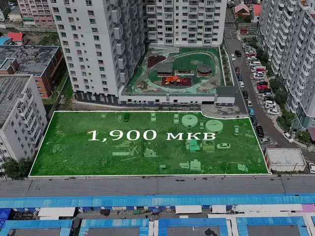 Нарантуул худалдааны төвийн хойно 1900мкв газар, Улаанбаатар — Баянзүрх — Нарантуул зах