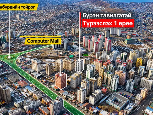 Computer mall-ын хойно алтайн нуур апартмент 1 өрөө 30м2, Улаанбаатар — Сүхбаатар — 9-р хороо