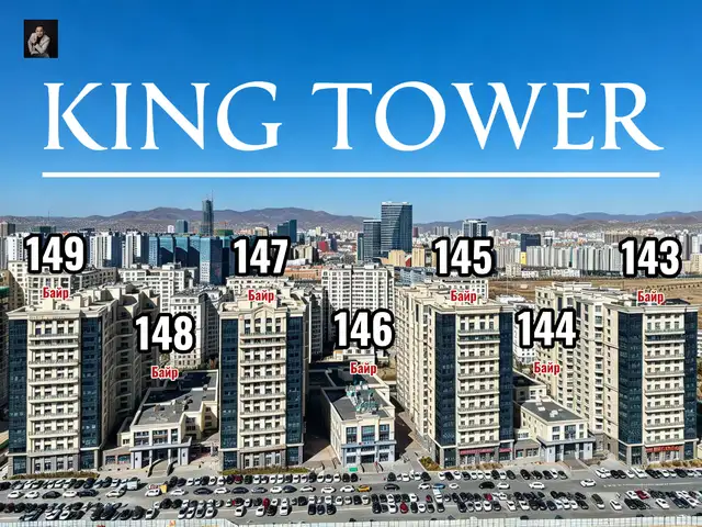 Худ 17-р хороо кинг тауэрт 132.5мкв 4 өрөө байр, Улаанбаатар — Хан-Уул — King Tower