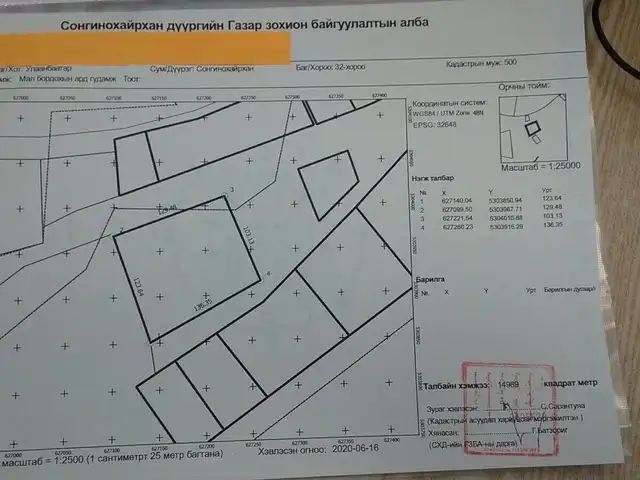 Схд-т 1.5 га газар, Улаанбаатар — Сонгинохайрхан — 32-р хороо