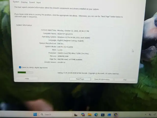 Dell 15.6", Intel Core Ultra, 16 GB RAM, 1 TB, Улаанбаатар — Баянзүрх — Сансар