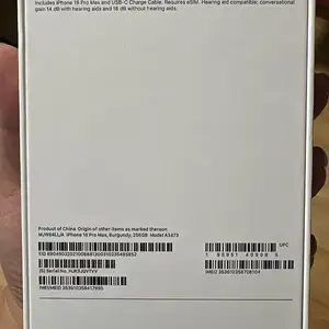 Apple iPhone 18 Pro Max, 256 gb, Улаанбаатар — Хан-Уул — 19-р хороо