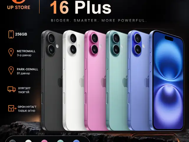 Apple iPhone 16 Plus, 128 gb, Улаанбаатар — Сүхбаатар — 6-р хороо