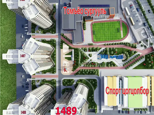 Худ, 23-р хороо mandala garden хотхонд мастертай 3 өрөө байр 95мкв, Улаанбаатар — Хан-Уул — 23-р хороо