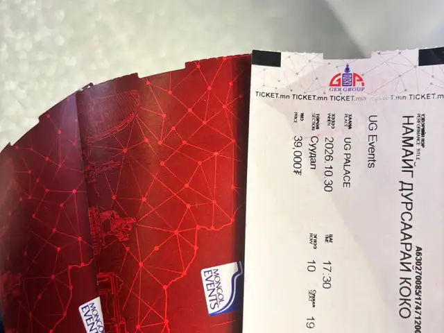 Ticket, Улаанбаатар — Баянгол — Нарны хороолол