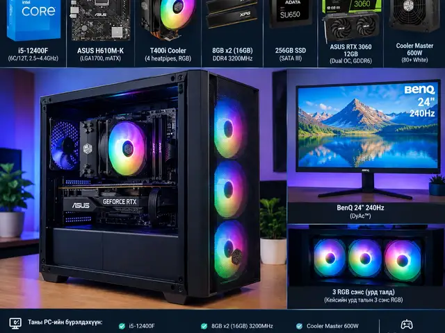 I5-12 3060 12gb ij bvren, Улаанбаатар — Сүхбаатар — МУБИС