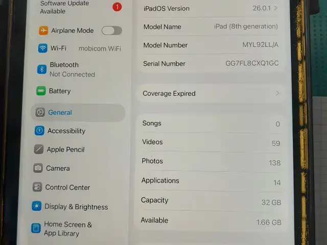 iPad 8th generation, Улаанбаатар — Хан-Уул — Удирдлагын Академи