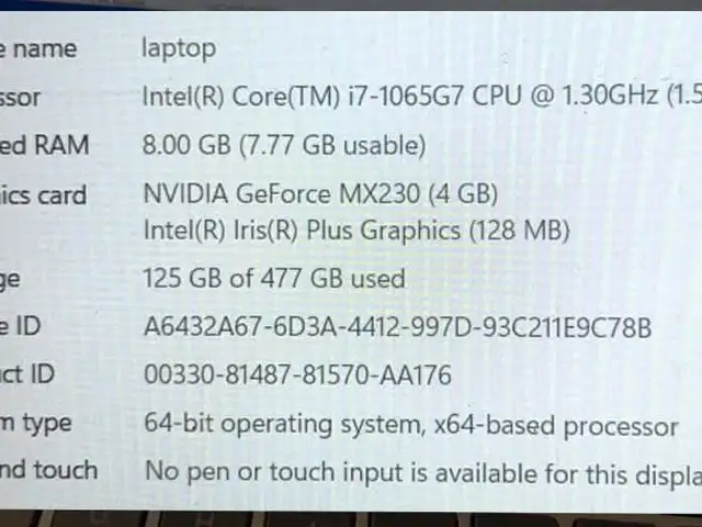 Dell 15.6", Intel Core i7, 8 GB RAM, 128 GB, Улаанбаатар — Чингэлтэй — 1-р хороо