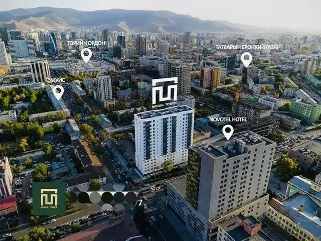 Novotel зочид буудлын урд mogul tower 2 өрөө орон сууц худалдана, Улаанбаатар — Сүхбаатар — Бага тойрог