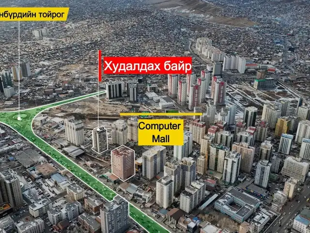Баянбүрдэд 2 өрөө орон сууц 46.83м2, Улаанбаатар — Чингэлтэй — 9-р хороо