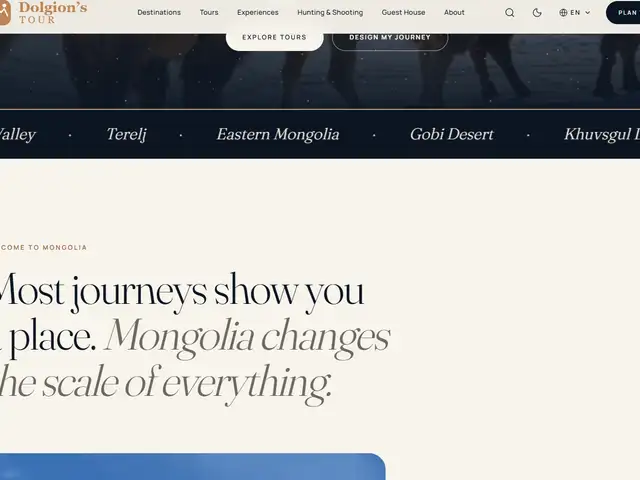 Аялал жуулчлалын бэлэн вэбсайт tourism website, Улаанбаатар — Хан-Уул — Хүннү
