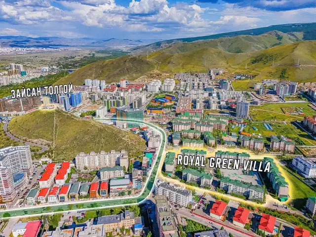 ХУД 𝟏𝟏-р хороо 𝐑𝐎𝐘𝐀𝐋 𝐆𝐑𝐄𝐄𝐍 𝐕𝐈𝐋𝐋𝐀 хотхонд 𝟐𝟎𝟎мкв 𝟒 өрөө, Улаанбаатар — Хан-Уул — Зайсан