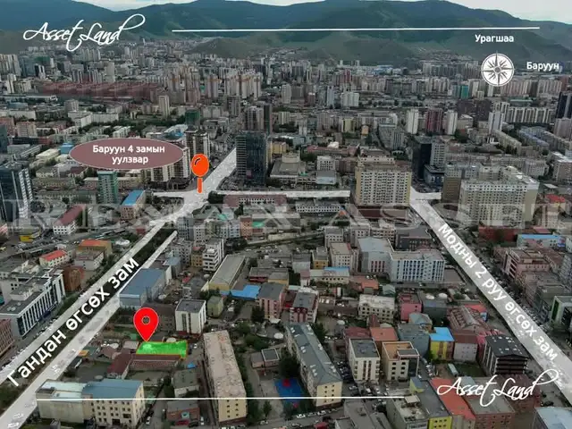 Гандан баруун талд газар, Улаанбаатар — Баянгол — Гандан