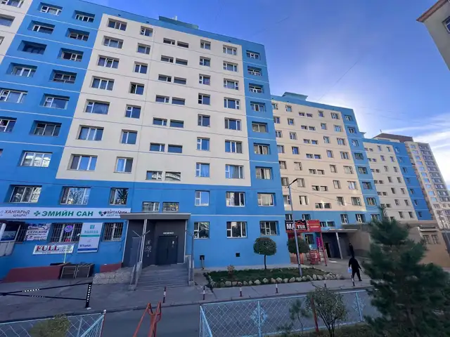 Бгд, 7-р хороо, 4-р хороолол, дүүхээ төвийн урд, 12-р байр 2 өрөө орон сууц 56мкв, Улаанбаатар — Баянгол — 7-р хороо