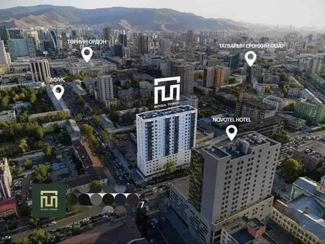 Mogul tower 2 өрөө байр 52.0мкв, Улаанбаатар — Сүхбаатар — Метро Молл