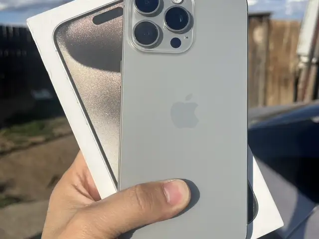 Apple iPhone 15 Pro, 128 gb, Natural Titanium, Улаанбаатар — Хан-Уул — Яармаг