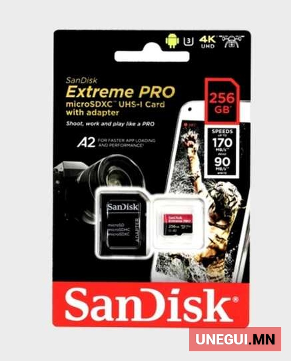 Sandisk extreme pro 256gb 4k hd micro sd card-2