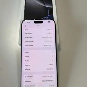 Apple iPhone 16 Pro Max, 256 gb, Улаанбаатар — Сүхбаатар — 220 мянгат