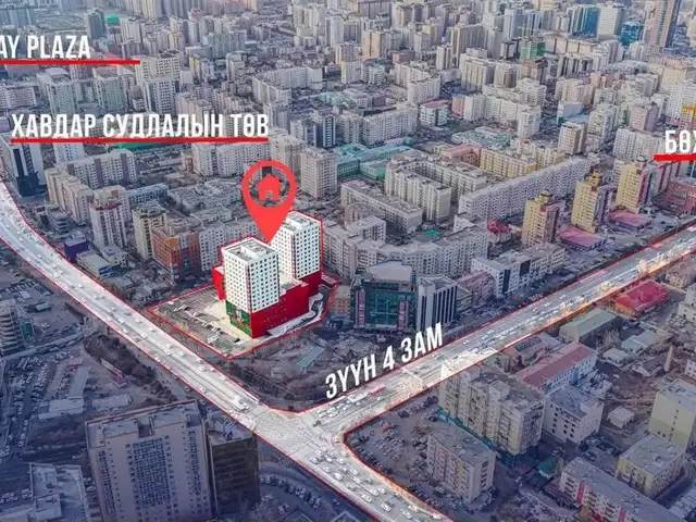 Бзд зүүн 4 зам хархорум плазад 3өрөө 89мкв, Улаанбаатар — Баянзүрх — Зүүн 4 зам