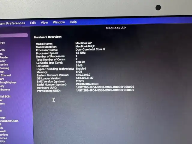 Apple 13.3, Intel Core i5, 8 GB RAM, 256 GB, Улаанбаатар — Баянзүрх — Натур худалдааны төв