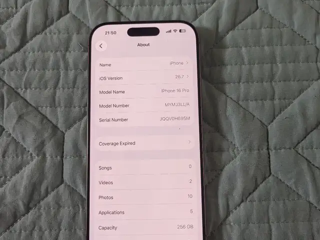 Apple iphone 16 Pro, 256 gb, Улаанбаатар — Баянзүрх — 21-р хороо