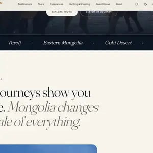 Аялал жуулчлалын бэлэн вэбсайт tourism website, Улаанбаатар — Хан-Уул — Хүннү