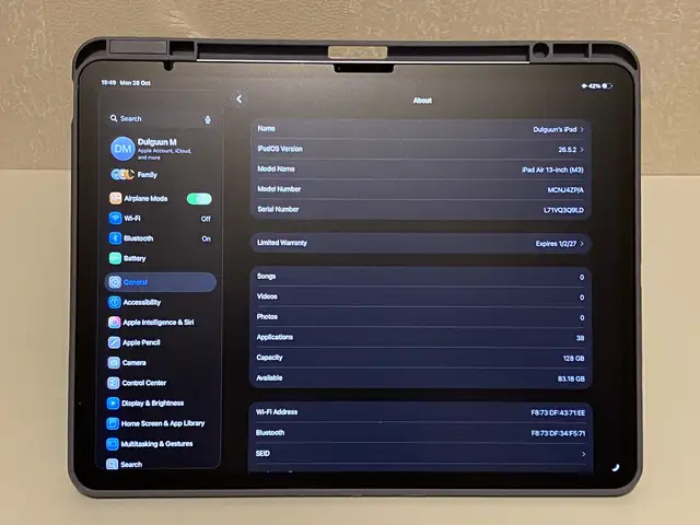 Ipad air 13 inch m3 chip, Улаанбаатар — Баянзүрх — 13-р хороолол
