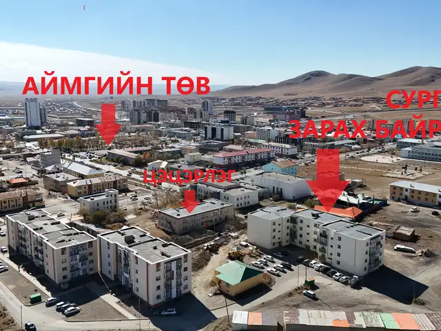 Зуунмод сум дугуй булантай буюу 26-р байранд 2 өрөө орон сууц 66мкв, Төв