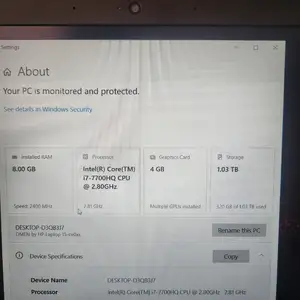 HP 15'', Intel Core i7, 8 GB RAM, 1 TB, Улаанбаатар — Баянзүрх — КТМС