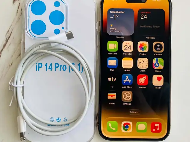 Apple iPhone 14 Pro, 128 gb, Gold, Улаанбаатар — Баянзүрх — 15-р хороолол