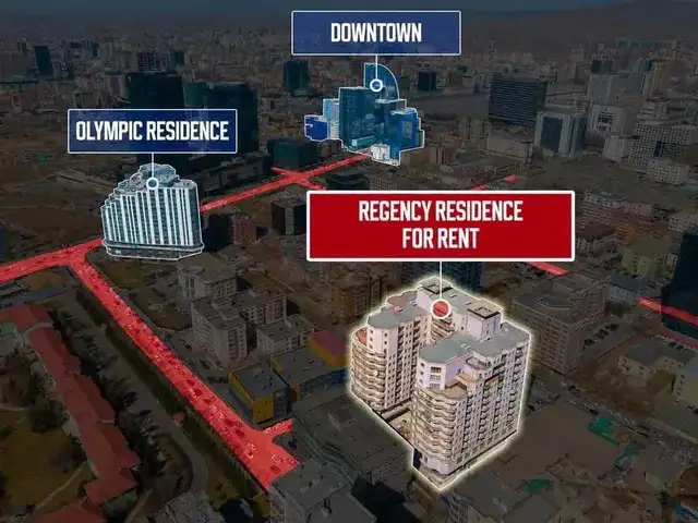 Хотын төвд regency residence бүрэн тавилгатай 3 өрөө 125m2, Улаанбаатар — Сүхбаатар — 1-р хороо