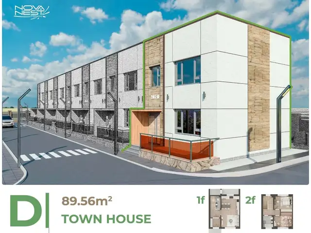 Гачуурт, nova nest хотхонд 89.56м² 2 давхар town house, Улаанбаатар — Баянзүрх — Гачуурт