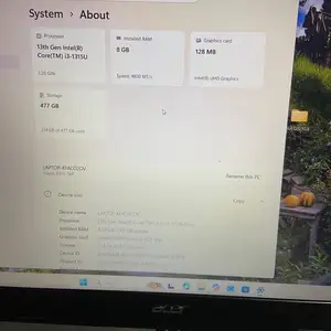 Acer 15.6", Intel Core i3, 8 GB RAM, 512 GB, Улаанбаатар — Чингэлтэй — 15-р хороо