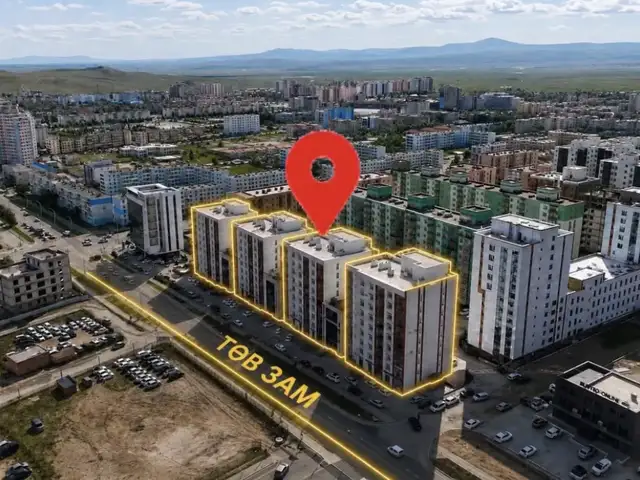 Шинэ дархан магнолиа хотхонд 3 өрөө байр 90мкв, Дархан-Уул