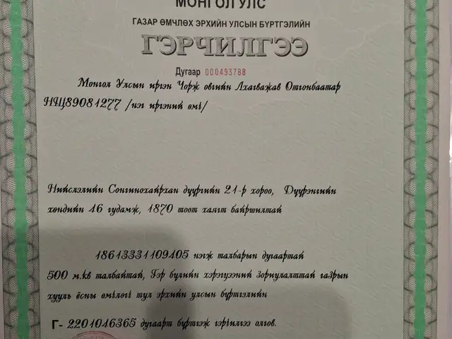 Сонгино хайрхан дүүрэг Дүүрэнгийн хөндийд газар, Улаанбаатар — Сонгинохайрхан — 21-р хороо